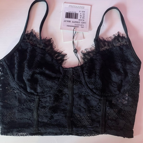Missguided Tops - NWT!! Misguided Black Lace Bralette